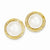 14k Yellow Gold 14-15mm Cultured Mabe Pearl Earrings