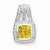 14K White Gold Yellow Diamond Pendant on Chain