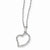 14K White Gold Diamond Heart Necklace