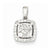 14k White Gold Diamond pendant, Quality AA (G-H Color, SI1-SI2 Clarity, 0.5 cttw), Pendants for Necklace