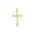 Laser Designed Cross Charm in 14k Gold