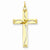 14k Gold Laser Designed Cross Pendant, Lovely Pendants for Necklace