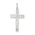 14k White Gold Laser Designed Cross Charm hide-image