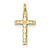 14k Gold Laser Designed Cross Charm hide-image