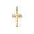 Laser Designed Cross Charm in 14k Gold