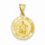 14k Gold Polished & Satin Queen of the Holy Scapular Reversible Medal Pendant, Pendants for Necklace