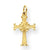 14k Gold Celtic Cross Charm hide-image