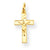 14k Gold INRI Crucifix Charm hide-image