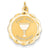 14k Gold First Holy Communion Disc Charm hide-image