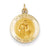 14k Gold Saint Gerard Medal Charm hide-image