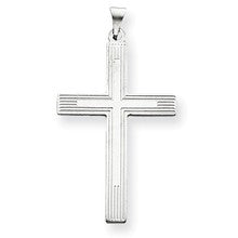 14k Gold White Cross Charm hide-image