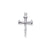 Cross Charm in 14k White Gold