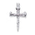 14k White Gold Cross Charm hide-image