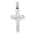 14k White Gold INRI Crucifix Charm hide-image