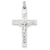 14k White Gold INRI Crucifix Charm hide-image