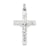 INRI Crucifix Charm in 14k White Gold