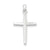 14k White Gold Polished Cross Charm hide-image