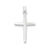 Polished Cross Charm in 14k White Gold