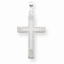 14k Gold White Cross Charm hide-image