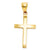 Polished Cross Charm in 14k Gold