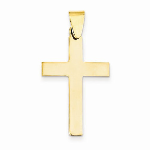 14k Gold Polished Cross Pendant, Adorable Pendants for Necklace