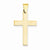 14k Gold Polished Cross Pendant, Adorable Pendants for Necklace