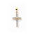 14k Gold & Rhodium Diamond Latin Cross pendant, Stylish Pendants for Necklace