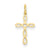 14k Gold Laser Designed Cross Charm hide-image