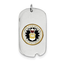 Sterling Silver US Air Force Dog Tag Charm hide-image