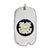US Coast Guard Dog Tag Charm in Sterling Silver