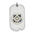 US Coast Guard Dog Tag Charm in Sterling Silver