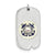 US Coast Guard Dog Tag Charm in Sterling Silver