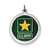 US Army Star Disc Charm in Sterling Silver