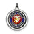 US Marine Corps Disc Charm in Sterling Silver