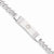 Sterling Silver Non-Enameled Medical Id Curb Link Bracelet