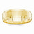 14k Yellow Gold 6mm Brushed and Polished Wedding Band