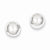 14k White Gold Polished 9mm Ball Post Earrings