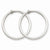 14k White Gold Non-pierced Earring Hoops Earrings