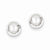 14k White Gold Polished 8mm Ball Post Earrings