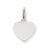 14k White Gold Plain .018 Gauge Engravable Heart Charm hide-image