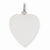 14k White Gold Plain .011 Gauge Engravable Heart Charm hide-image