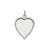 Etched Design .013 Gauge Engravable Heart Charm in 14k White Gold