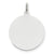 14k White Gold Plain .027 Gauge Round Engravable Disc Charm hide-image