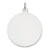 14k White Gold Plain .027 Gauge Round Engravable Disc Charm hide-image