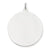 14k White Gold Plain .013 Gauge Round Engravable Disc Charm hide-image