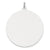 14k White Gold Plain .027 Gauge Round Engravable Disc Charm hide-image