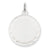 14k White Gold Plain .013 Gauge Round Engravable Disc Charm hide-image