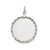 Rounded with Rope .013 Gauge Engravable Disc Charm in 14k White Gold