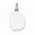 14k White Gold Plain Small Facing Left Engravable Girl Charm hide-image