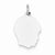 14k White Gold Plain Medium Facing Right Engravable Boy Charm hide-image